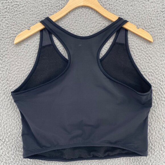 Huji Sports Bra Womens 2XL Black Racerback Full Coverage Stretch Pullover Active - Picture 10 of 10